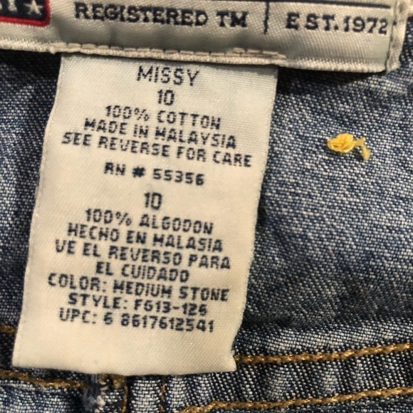 Faded Glory size 10 super cute jean skirt ,stretch great style quality denim - Picture 5 of 9